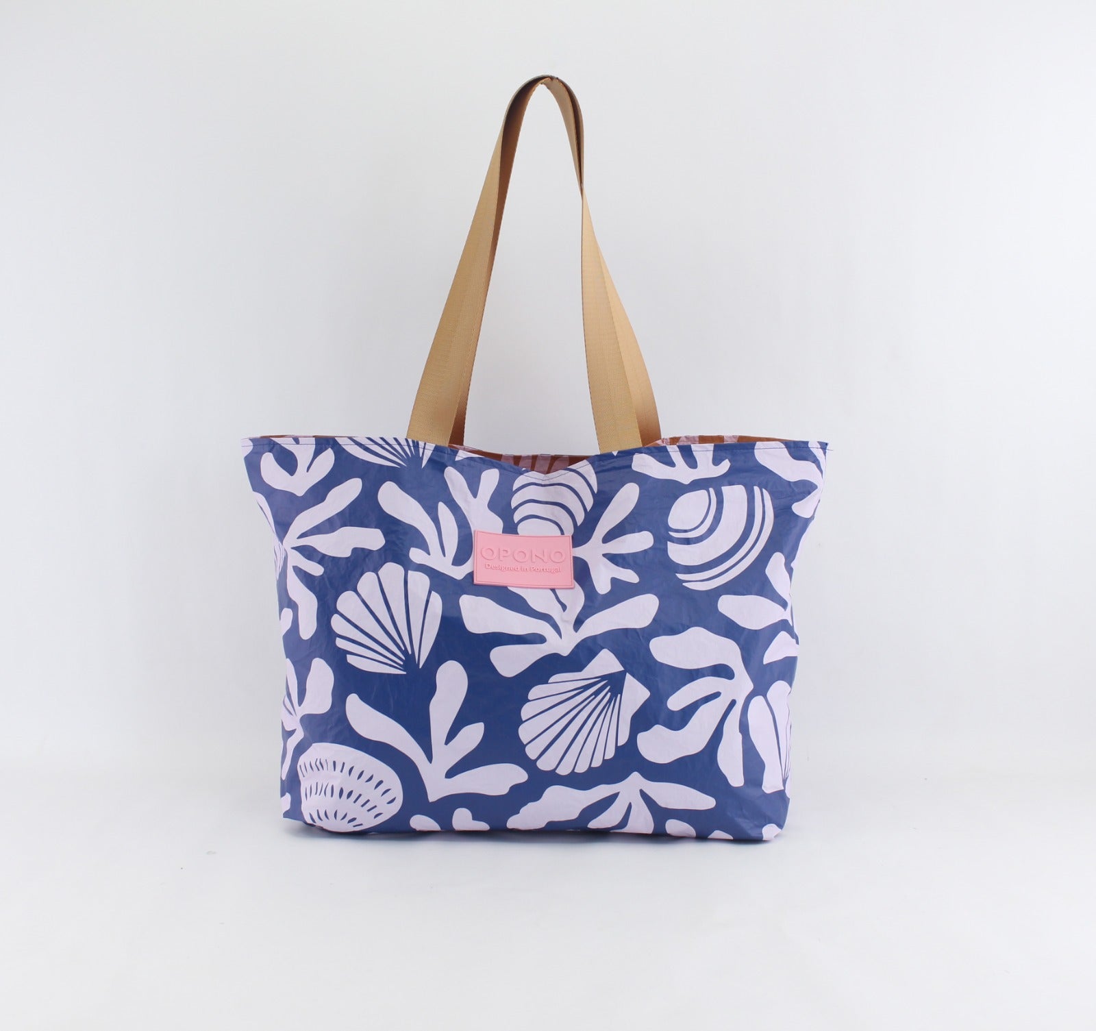 Pink Floral Reversible Tote
