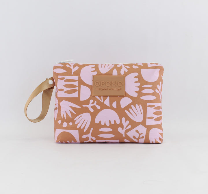 Pink Floral Mid-Pouch