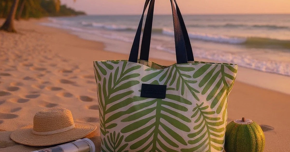 Greeny/Maritime Reversible Tote